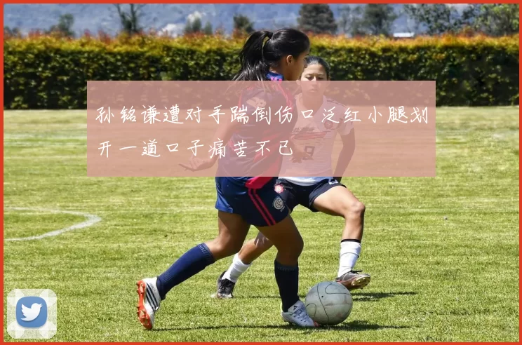 孙铭谦遭对手踹倒伤口泛红小腿划开一道口子痛苦不已